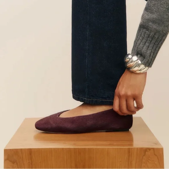 Reformation Prudence Pony Hair Flats - Picture 1 of 9